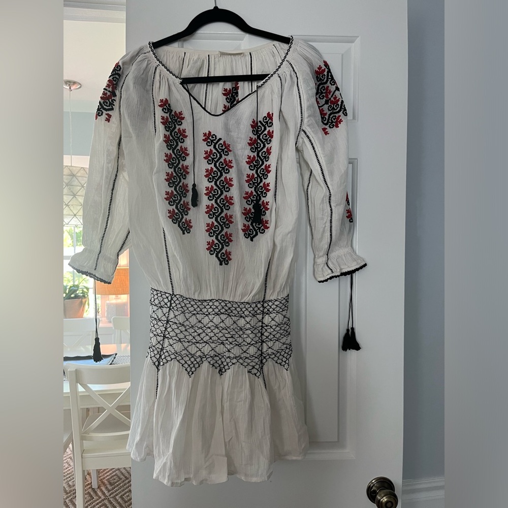 Ulla Johnson Samira Mini Dress in Natural